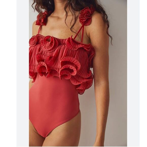 FREE PEOPLE For The Frill Of It Bodysuit NWT - Picture 1 of 12
